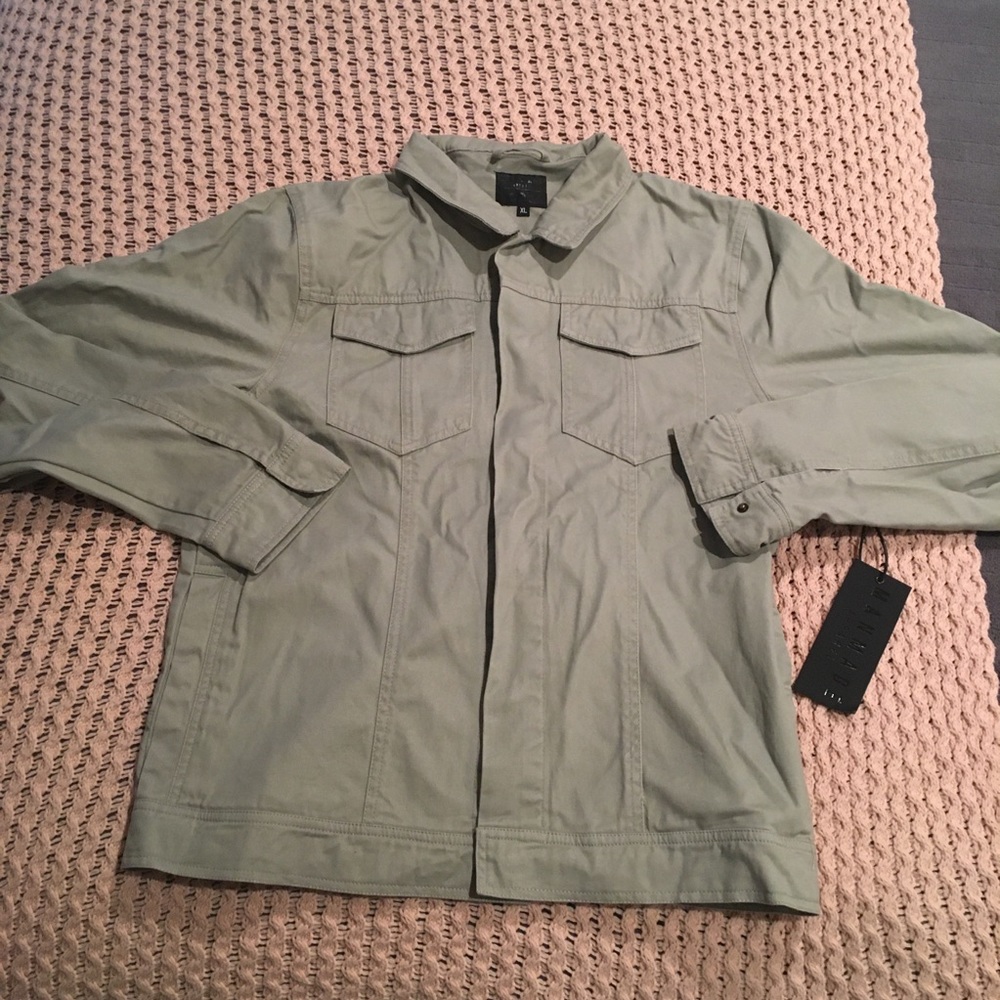 NEW Stitch Fix Men Brushed Canvas Denim Jacket XL